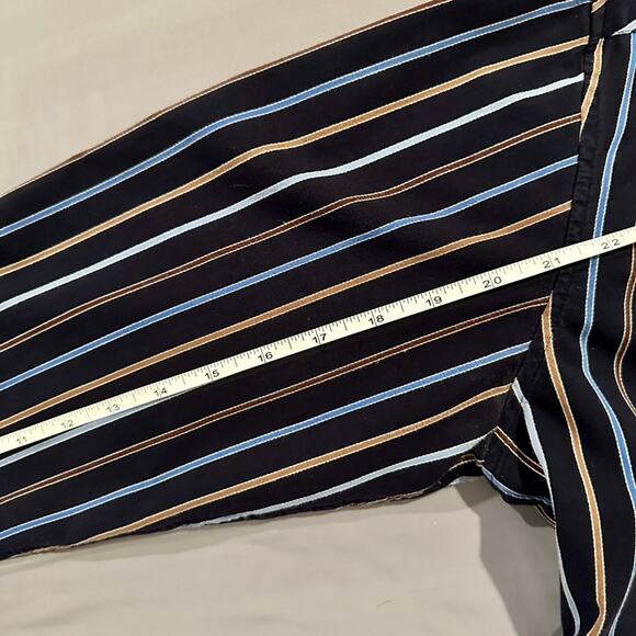 Mens Red Level Nine Striped Dress Shirt Size Small - Picture 2 of 6